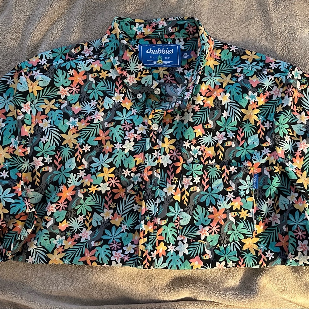 Chubbies Men’s L Button Up - image 1